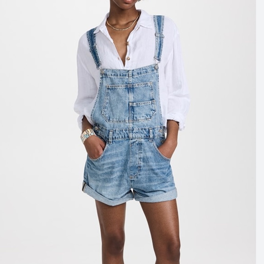 Free People We The Free Ziggy Denim Shortalls